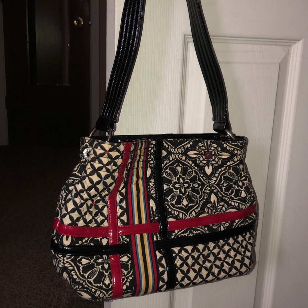 🍁2/$30 Vera Bradley purse half leather material